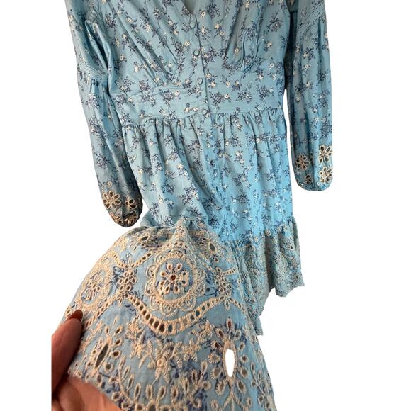 A Collective Story Blue Floral Dress - Size XL - Picture 7 of 11